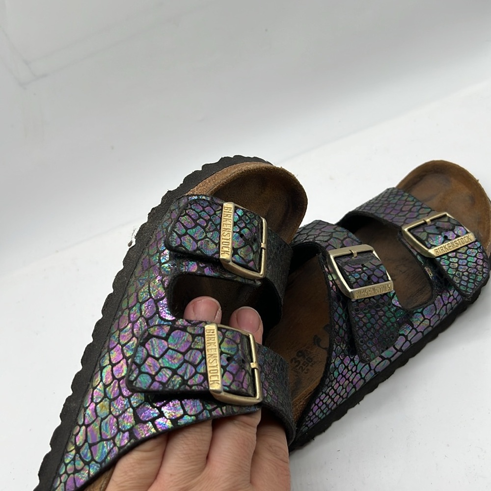 Birkenstock Germany Brown Leather Sandals EU 39 USA 8 - Picture 10 of 10